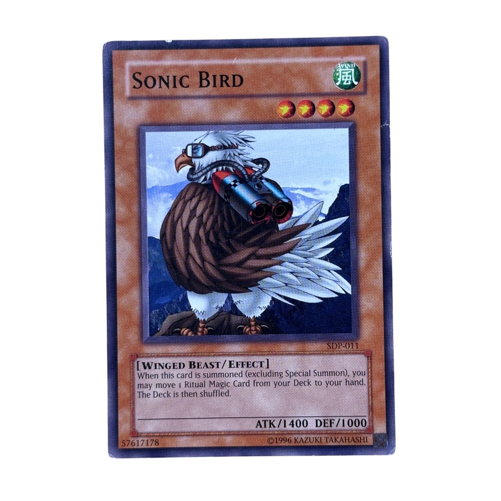 Yu-Gi-Oh! Trading Card Sonic Bird SDP-011 1st Edition Common Winged Beast Effect